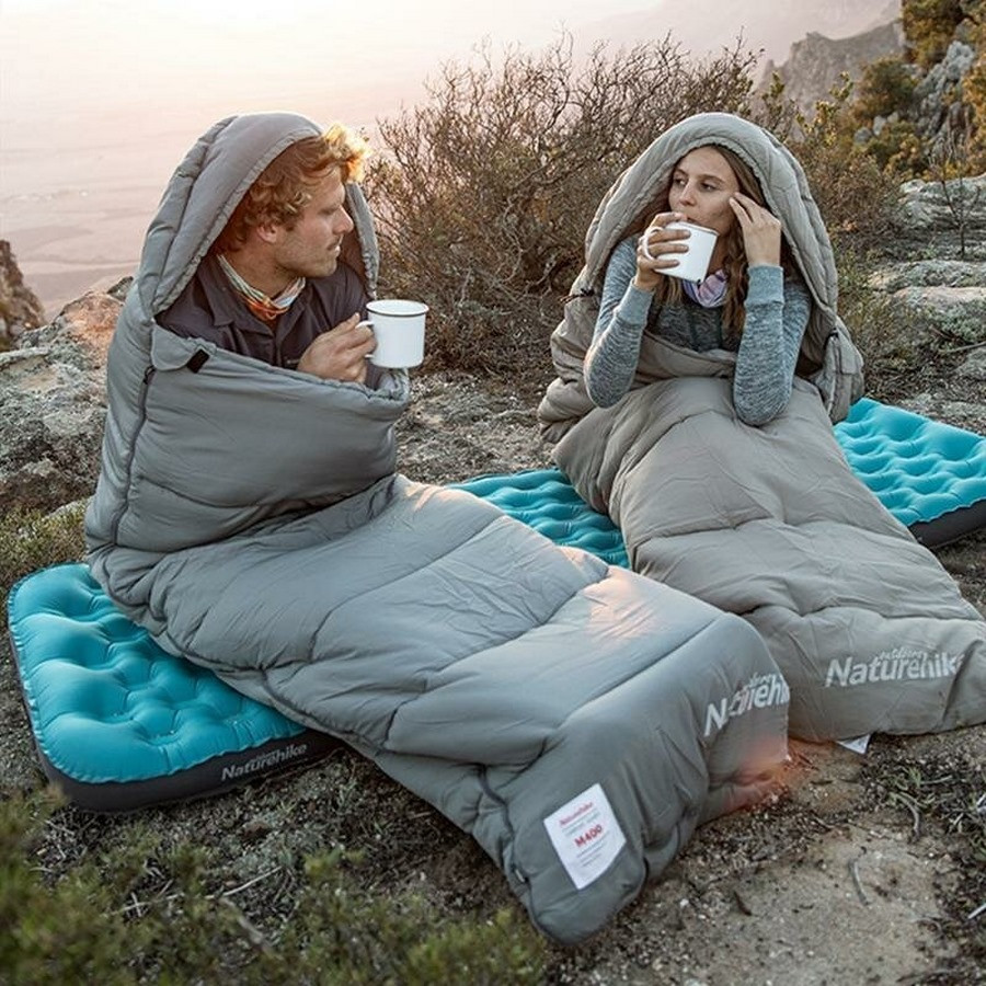 Спальник с капюшоном M400 NH20MSD02 Naturehike 6927595702390 (1°C), левый, серый