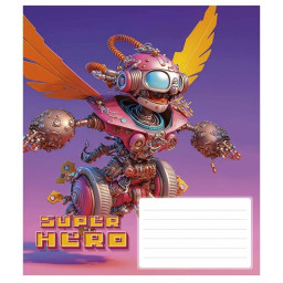 Тетрадь ученическая "Super hero" Школярик 012-3298K-3 в клетку, 12 листов