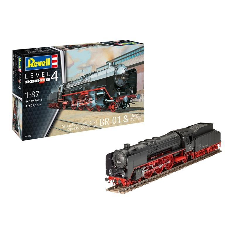 Збірна модель Експрес локомотив BR01 2'2 T32 Revell RVL-02172 рівень 4, масштаб 1:87