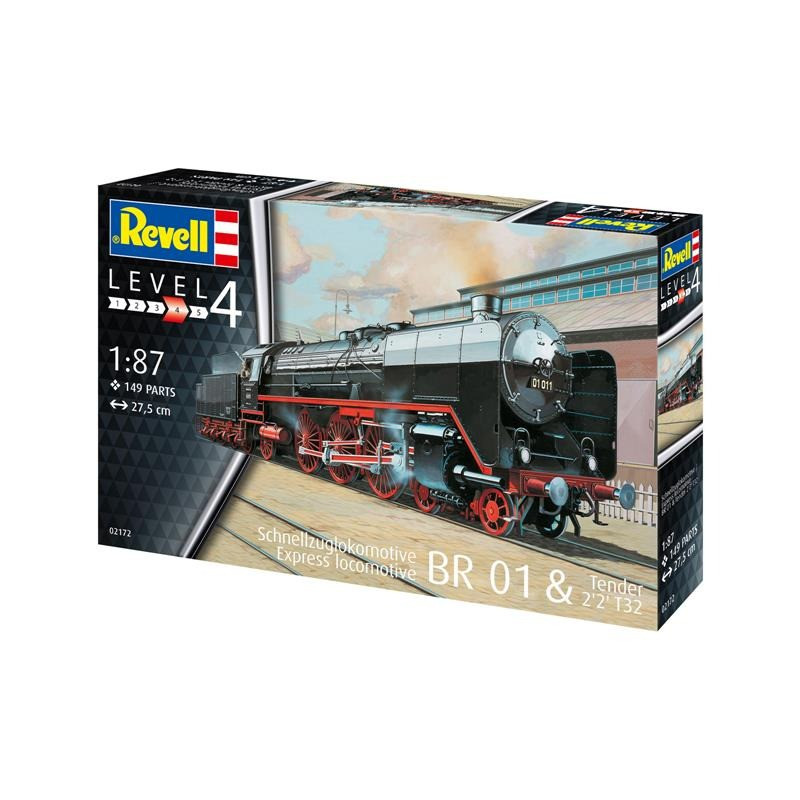 Збірна модель Експрес локомотив BR01 2'2 T32 Revell RVL-02172 рівень 4, масштаб 1:87