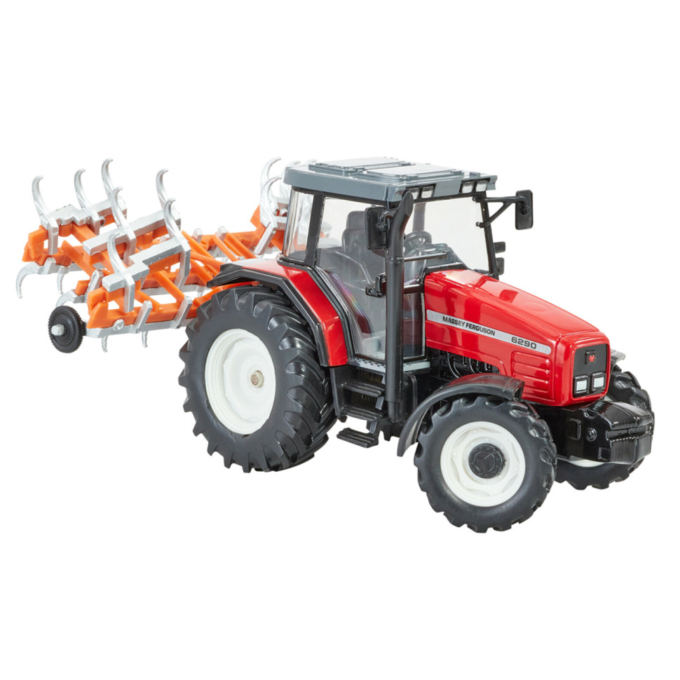 Модель Трактор Massey Ferguson 6290 Britains 43335B 1:32 з культиватором 