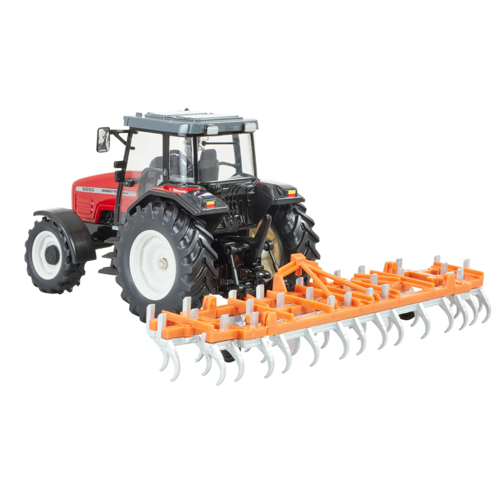 Модель Трактор Massey Ferguson 6290 Britains 43335B 1:32 з культиватором 