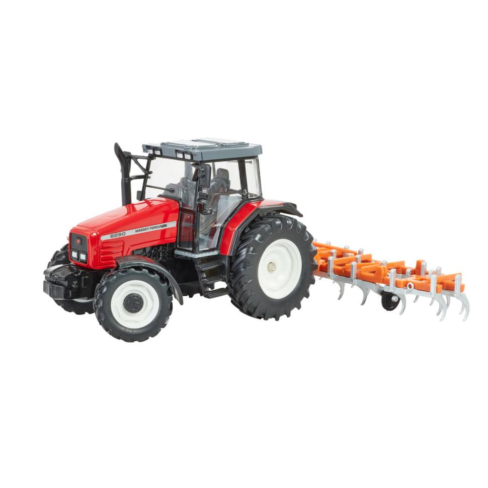 Модель Трактор Massey Ferguson 6290 Britains 43335B 1:32 з культиватором 