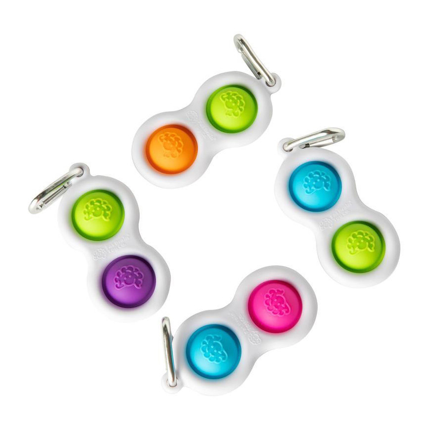 Брелок-антистрес Simpl Dimpl Кнопки Fat Brain Toys F2111ML 4 кольори в асорт. 