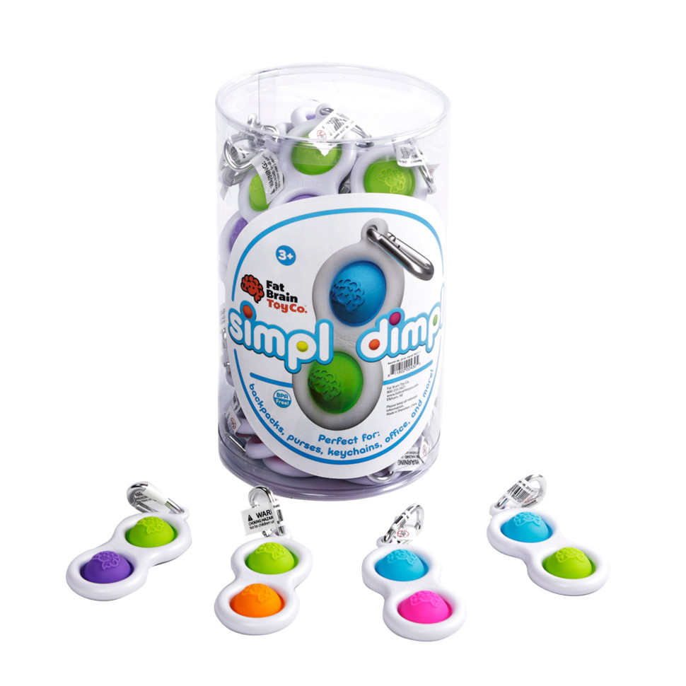 Брелок-антистрес Simpl Dimpl Кнопки Fat Brain Toys F2111ML 4 кольори в асорт. 