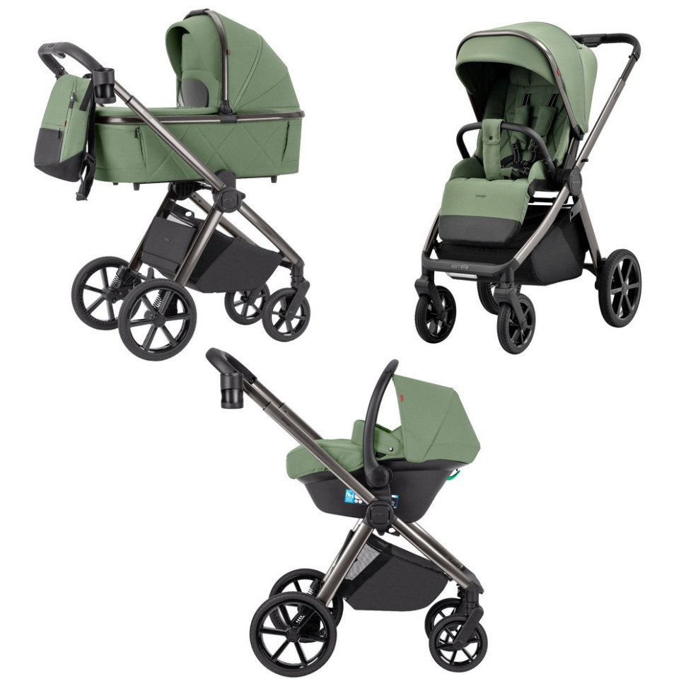Коляска универсальная 3 в 1 Omega CRL-6535 CARRELLO CRL-6535 Perfect Green