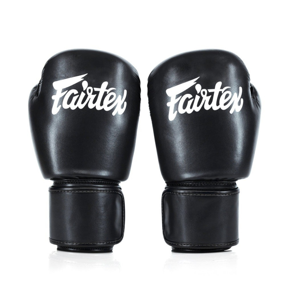 Боксерские перчатки BGV27 Fairtex BGV27_10oz_Black 10 унций (бинты в комплекте)