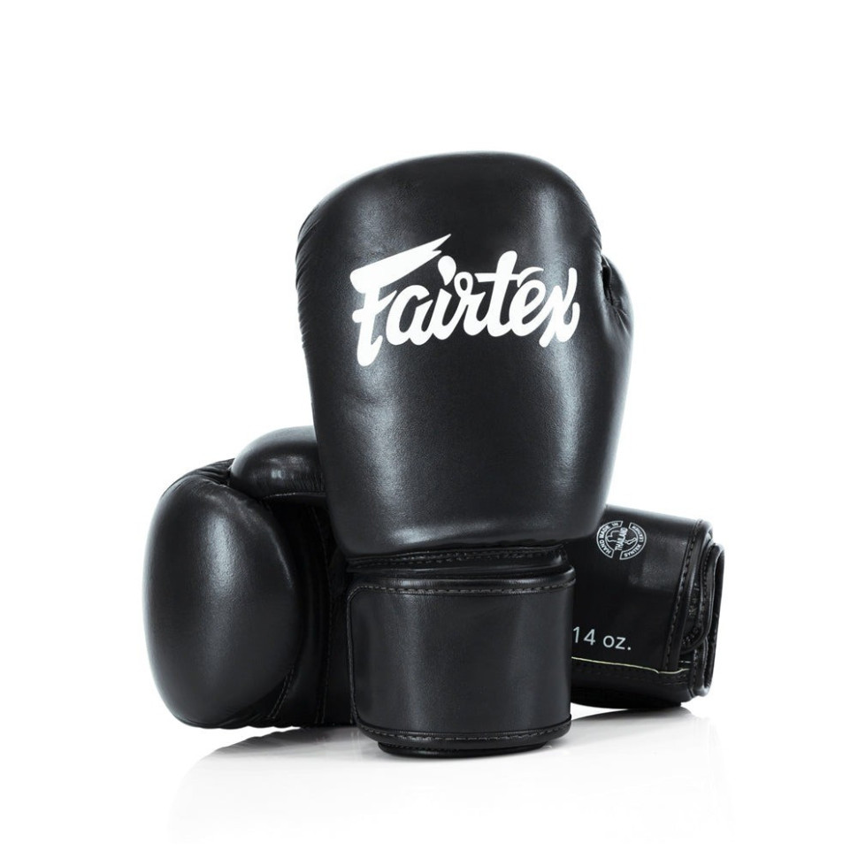 Боксерские перчатки BGV27 Fairtex BGV27_10oz_Black 10 унций (бинты в комплекте)