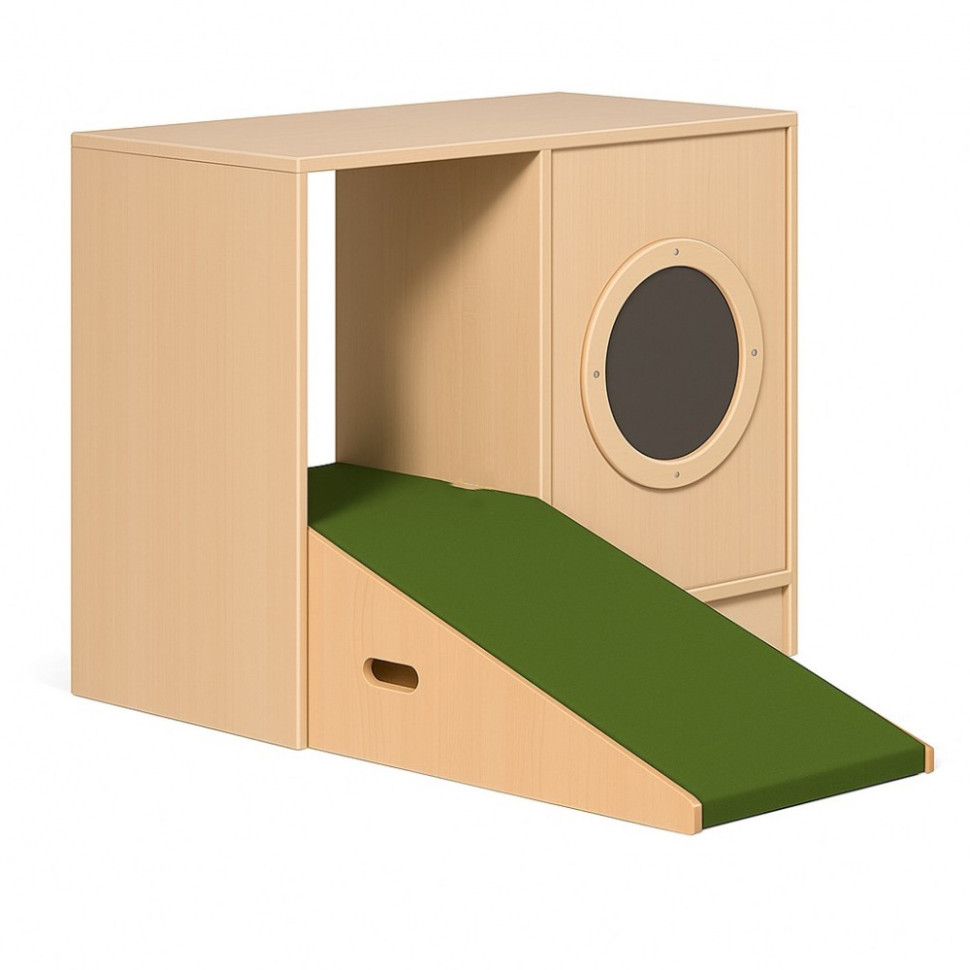 Тумба с горкой и иллюминатором TIA-SPORT sm-1553 размер 102×80×45 см 