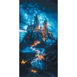 Картина по номерам "Хогвартс" Origami LW5106, 40х80 см Картина по номерам "Хогвартс" Origami LW5106, 40х80 см