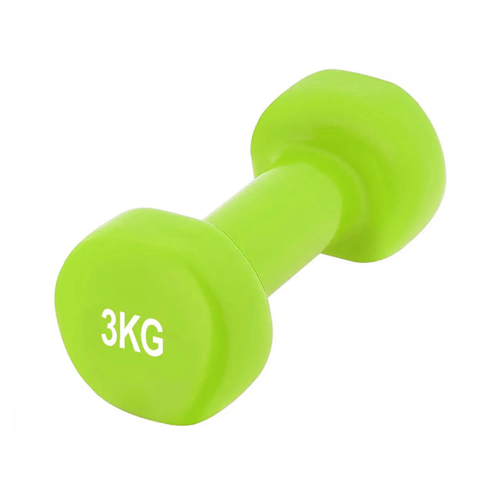 Гантель виниловая Achilles PowerPlay PP_4125_3kg, 3 кг Зеленая 1 шт