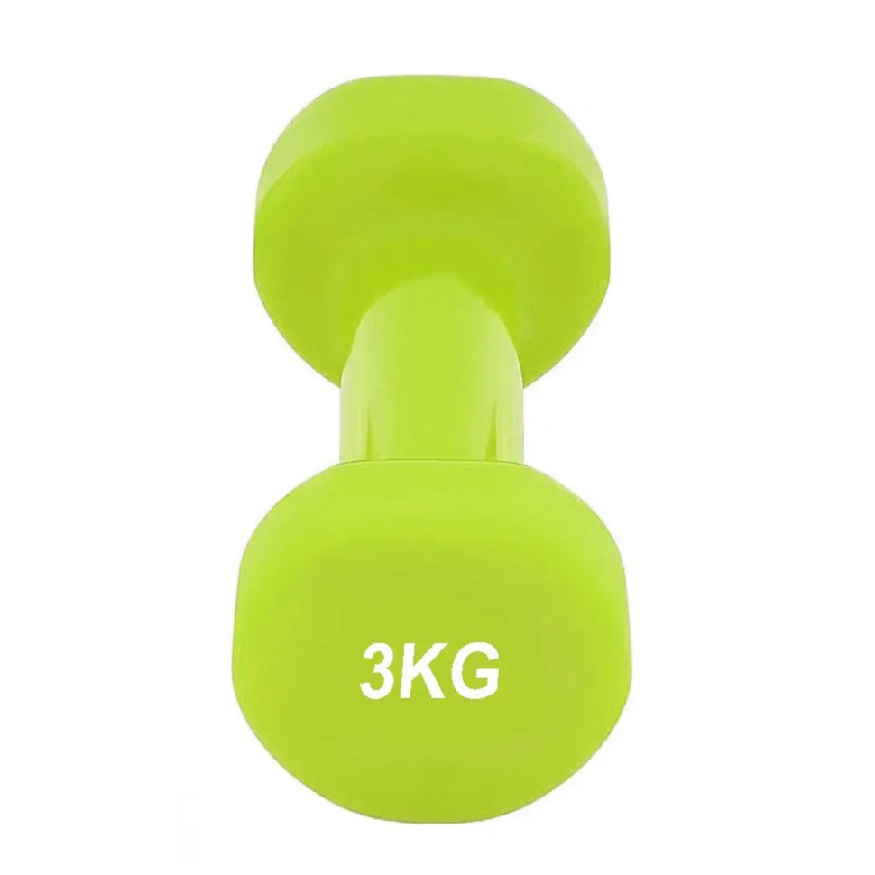Гантель виниловая Achilles PowerPlay PP_4125_3kg, 3 кг Зеленая 1 шт