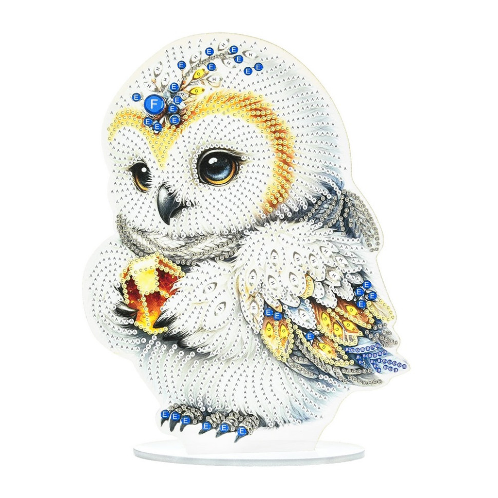 Набір для творчості алмазна мозаїка Маленький мудрець Strateg YKLZ15282 на підставці 25х25 см