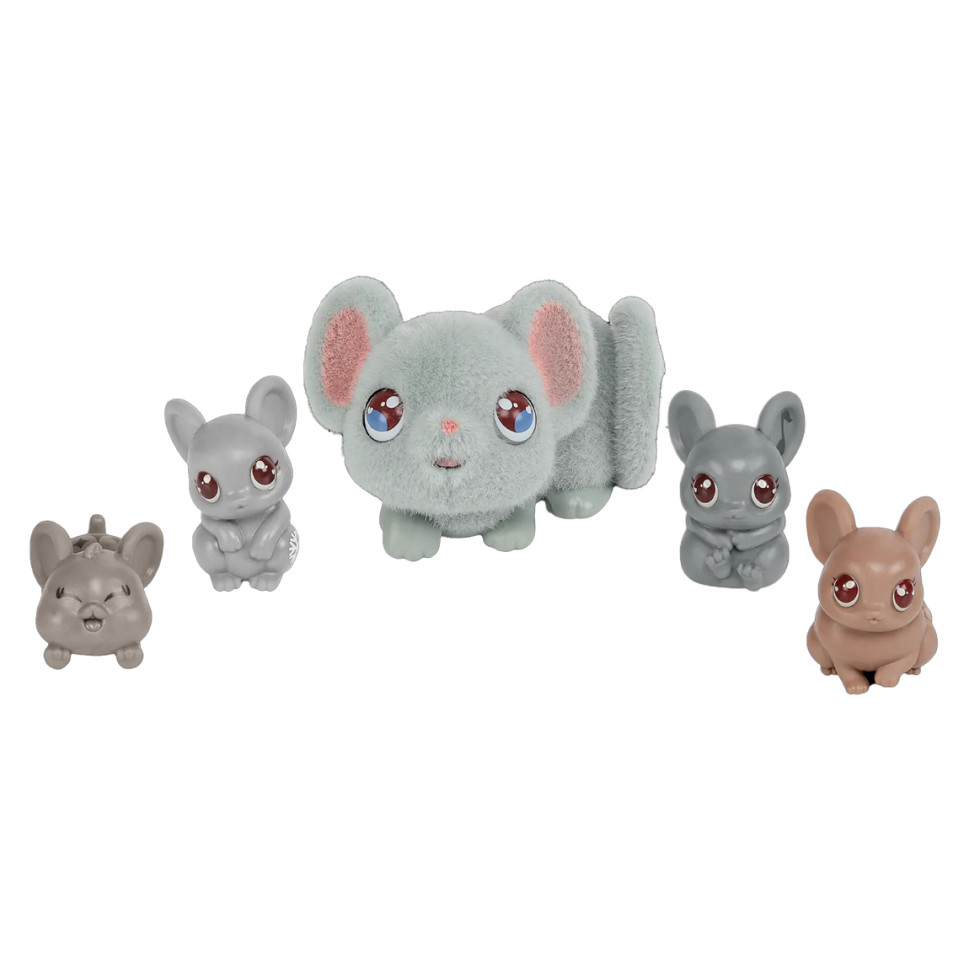 Игровой набор Мама-сюрприз MOOSE 26510 мама-мышь и её дети