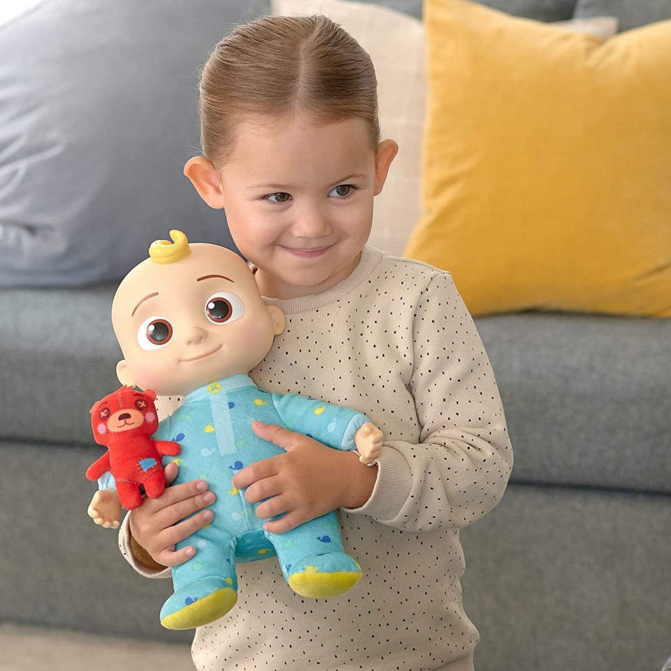Інтерактивні ляльки й пупси: CoComelon Roto Plush Bedtime JJ Doll Джей Джей зі звуком CMW0016