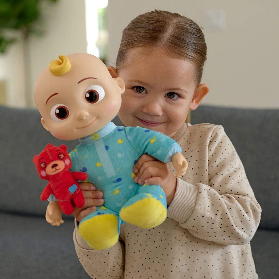 Інтерактивні ляльки й пупси: CoComelon Roto Plush Bedtime JJ Doll Джей Джей зі звуком CMW0016