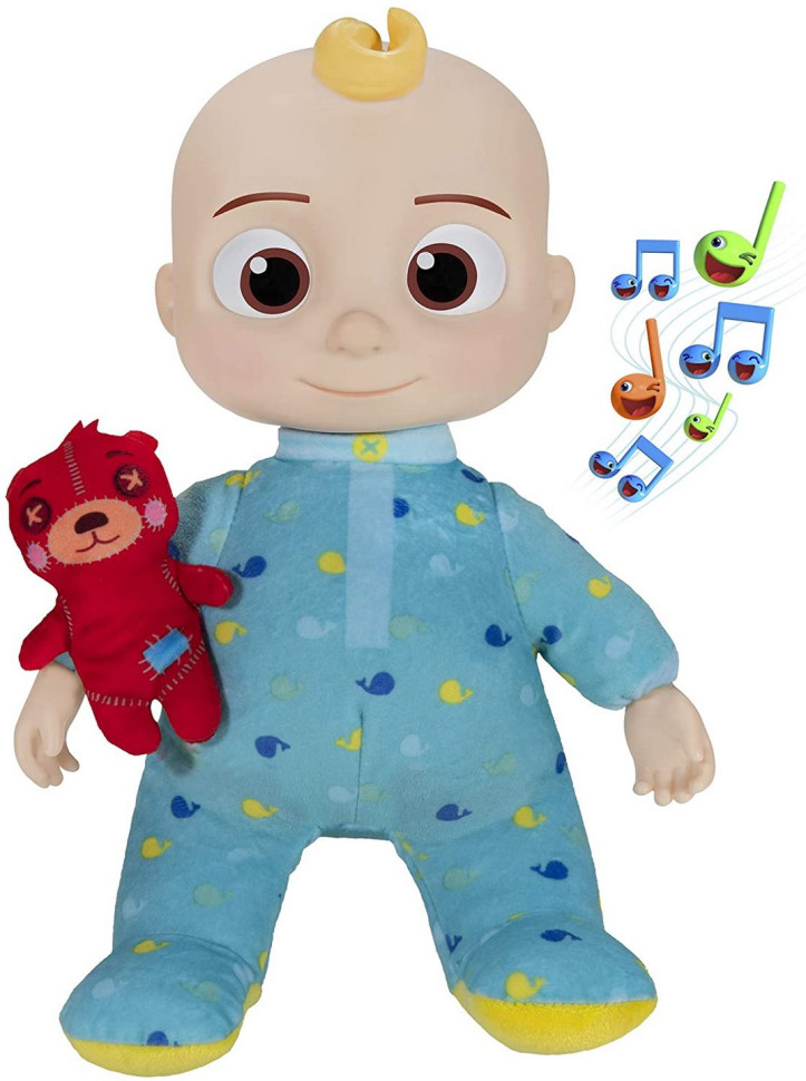 Інтерактивні ляльки й пупси: CoComelon Roto Plush Bedtime JJ Doll Джей Джей зі звуком CMW0016