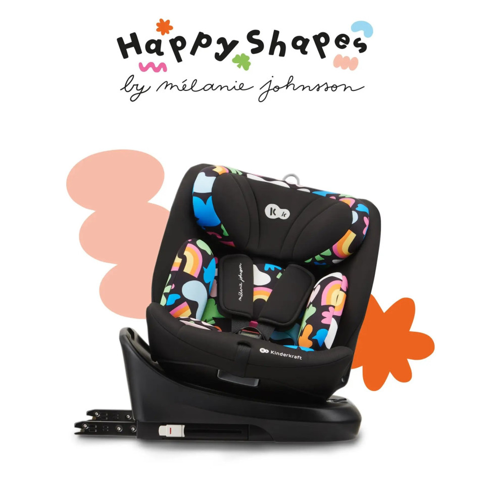 Дитяче автокрісло Happy Shapes i-Grow i-Size Kinderkraft KCIGRO00HAP0000