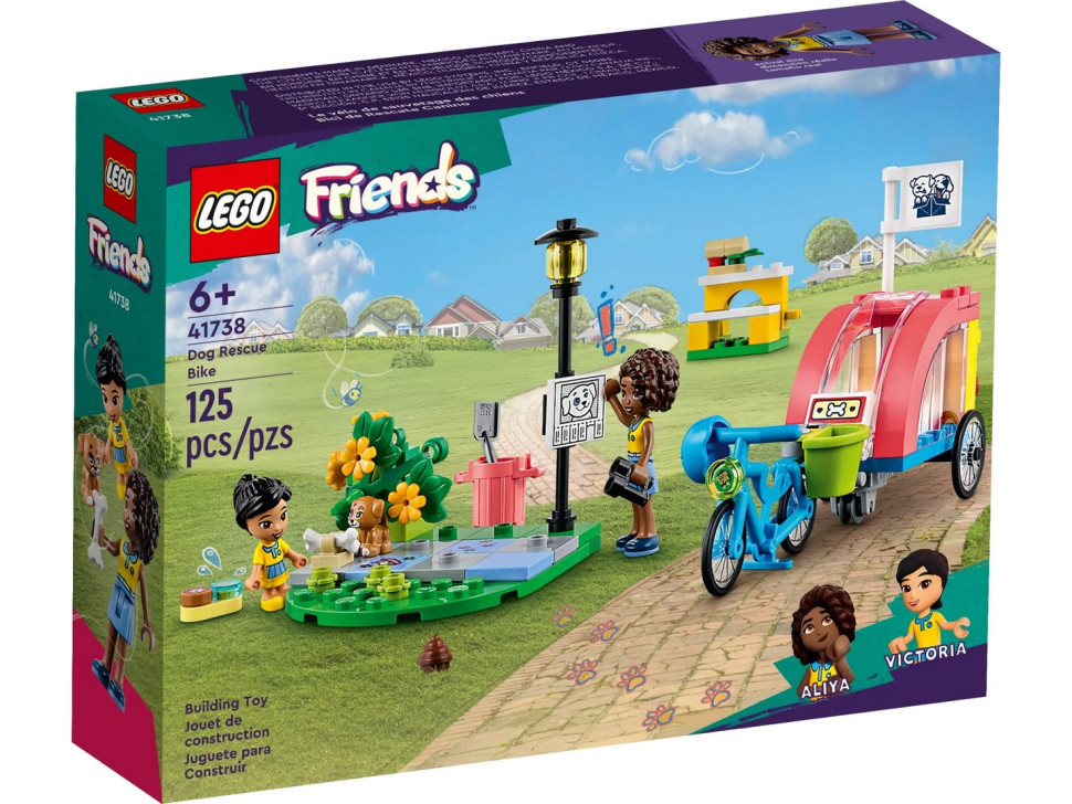 Конструктор LEGO Friends Велосипед для спасения собак 41738