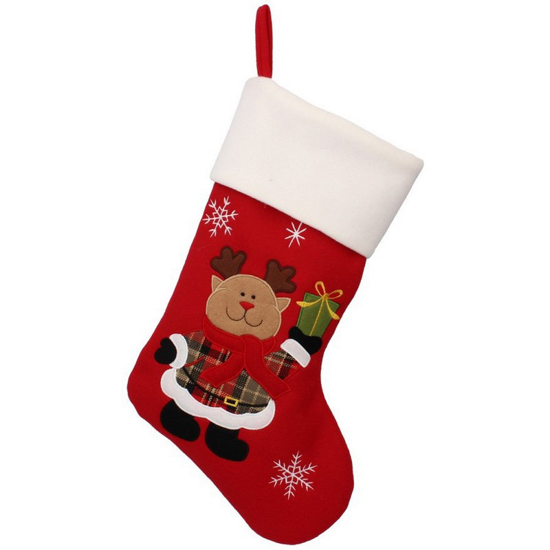 Новорічна декоративна шкарпетка 