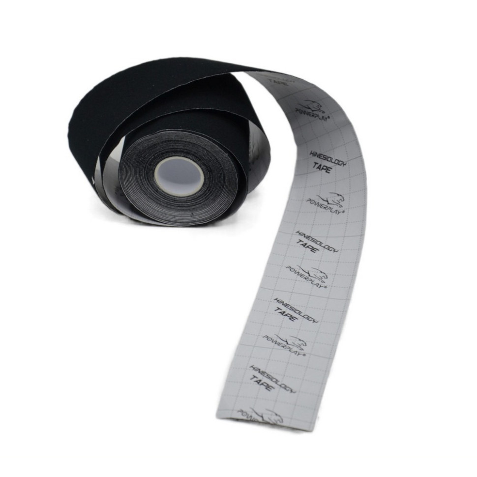 Кинезиологический тейп 4315 PowerPlay PP_4315_Black, Черный 5 см х 5 м
