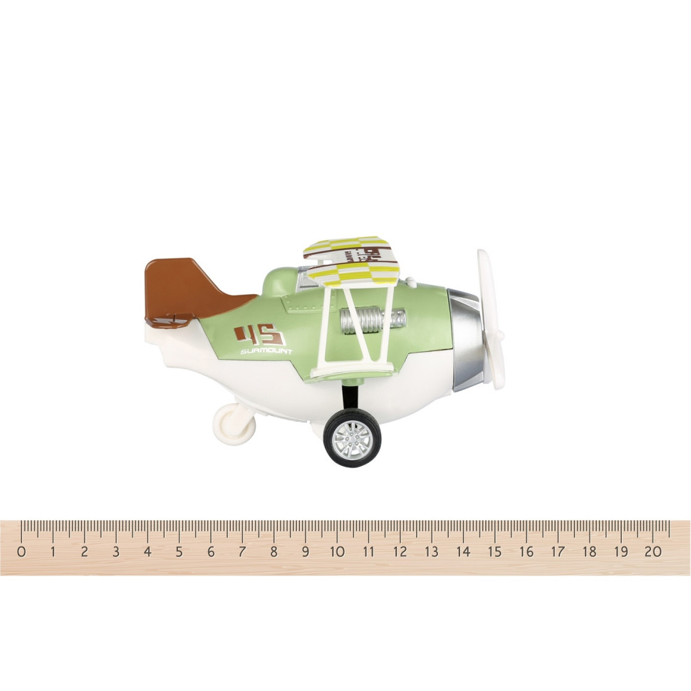 Самолет металический инерционный Same Toy Aircraft зеленый со светом и музыкой SY8015Ut-2