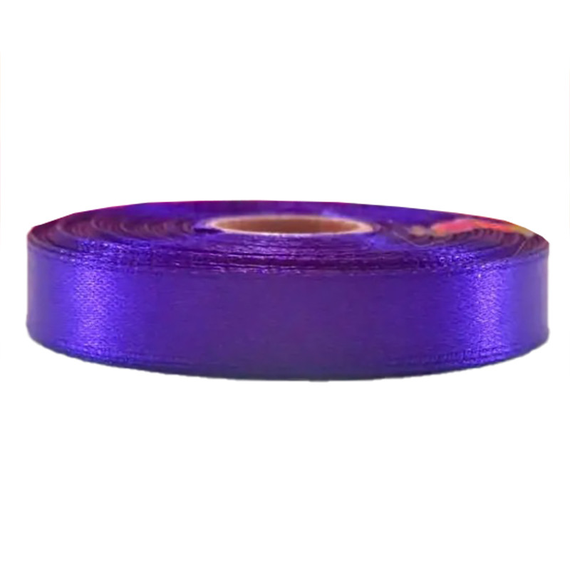 Атласная лента для рукоделия Bambi АБ-612, 1,2 см x 23 м, Фиолетовый