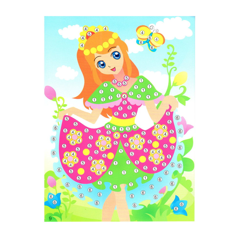 Детская мозаика по номерам 