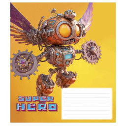 Тетрадь ученическая "Super hero" Школярик 012-3298K-4 в клетку, 12 листов