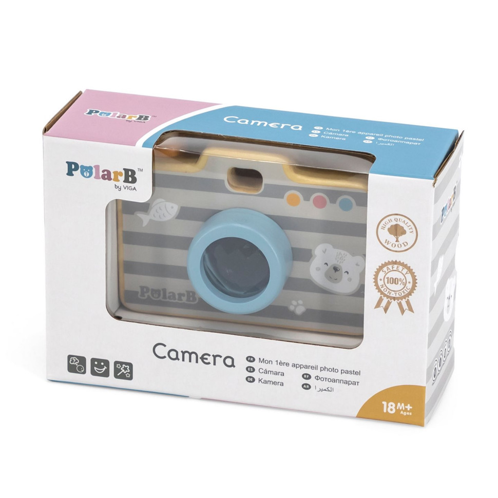 Дерев'яна іграшка Фотоапарат Viga Toys PolarB 44034 з калейдоскопом