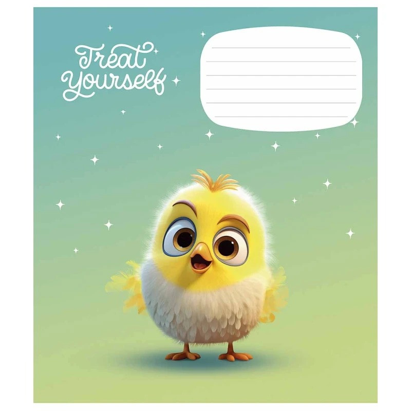 Тетрадь ученическая «Cute little animals» Школярик 012-3333C-5 в косую линию, 12 листов
