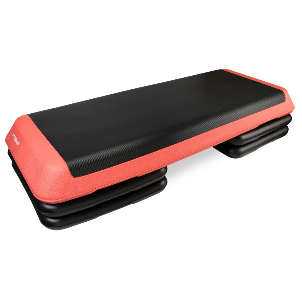 Степ-платформа 3-ступенчатая Pro Cornix XR-0404 Black/Red 109 х 41 х 10-20 см