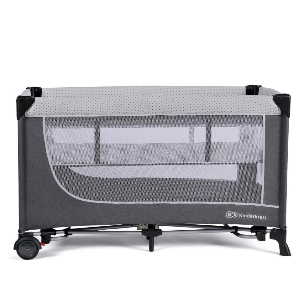 Кровать-манеж Kinderkraft KCLEOD00GRY0000 Leody Grey