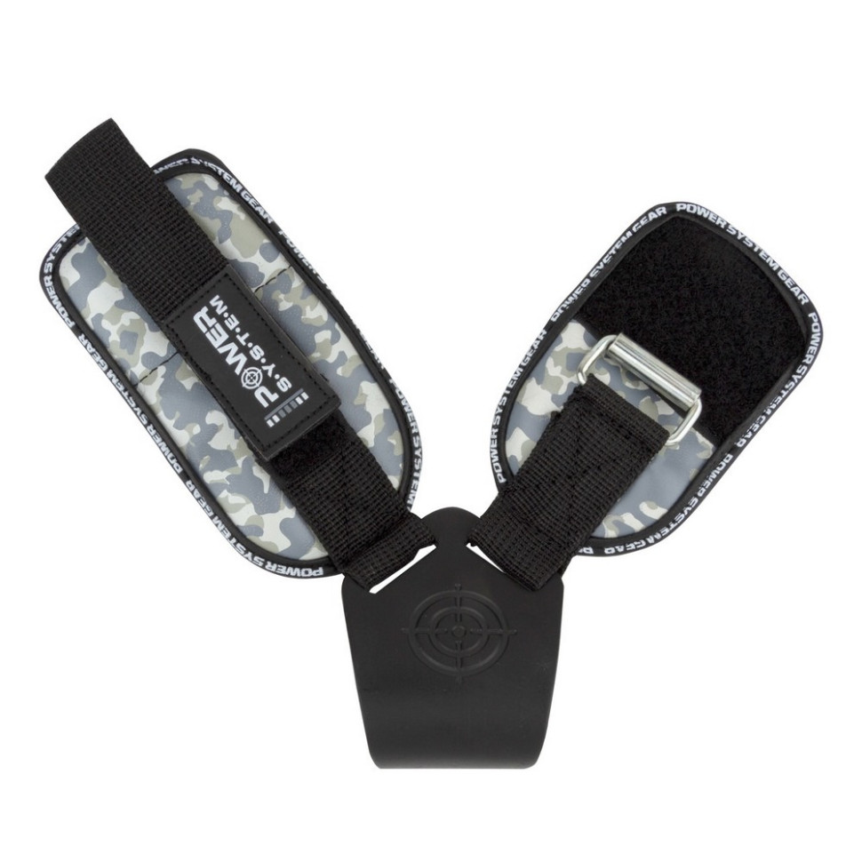 Крюки для тяги на запястье Hooks Camo Power System PS_3370_Black/Grey L, L