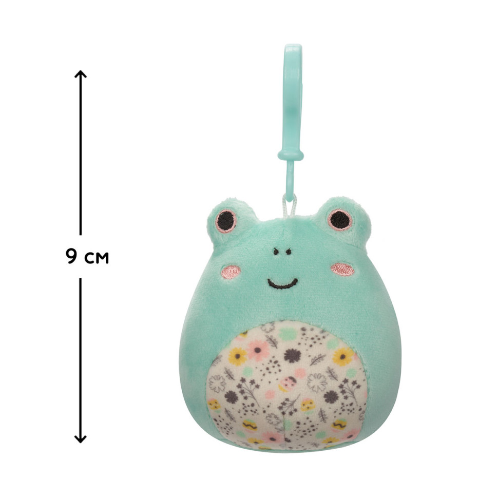 М'яка іграшка Жаба Фрід Squishmallows SQCP00179 на кліпсі 9 см