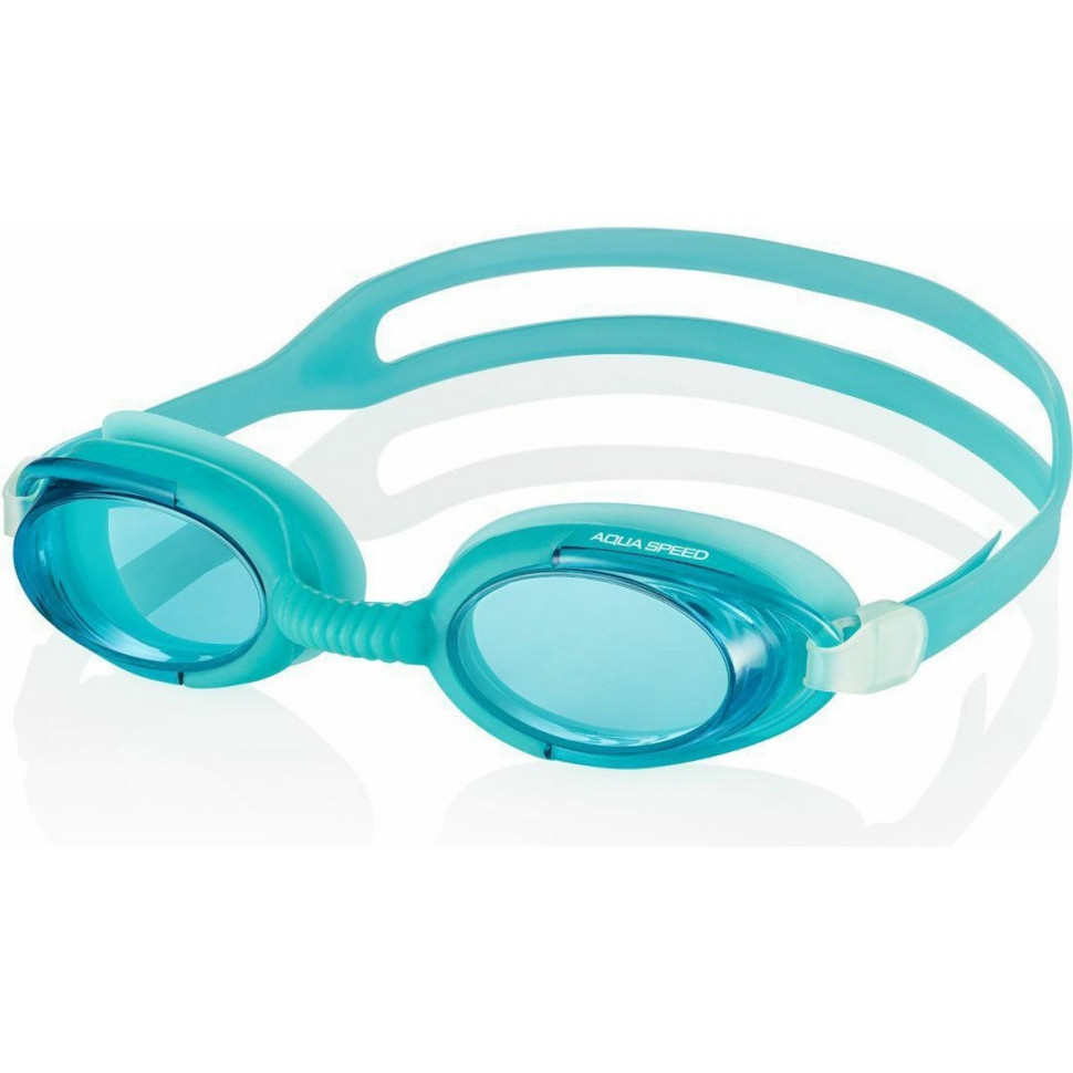 Очки для плавания MALIBU Aqua Speed 008-04 бирюзовый, OSFM