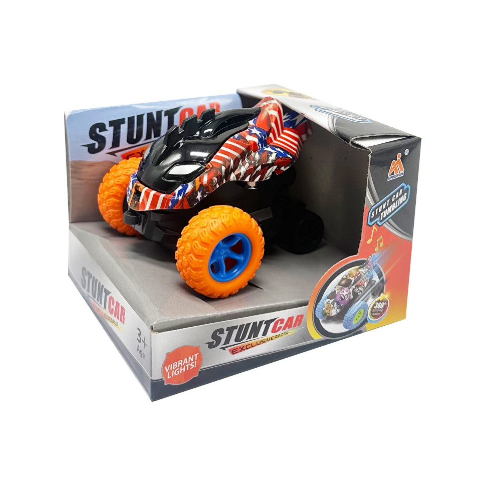 Дитяча трюкова машинка Bambi FL-20610C(Orange) інерційна, 11 см, оберт на 360°