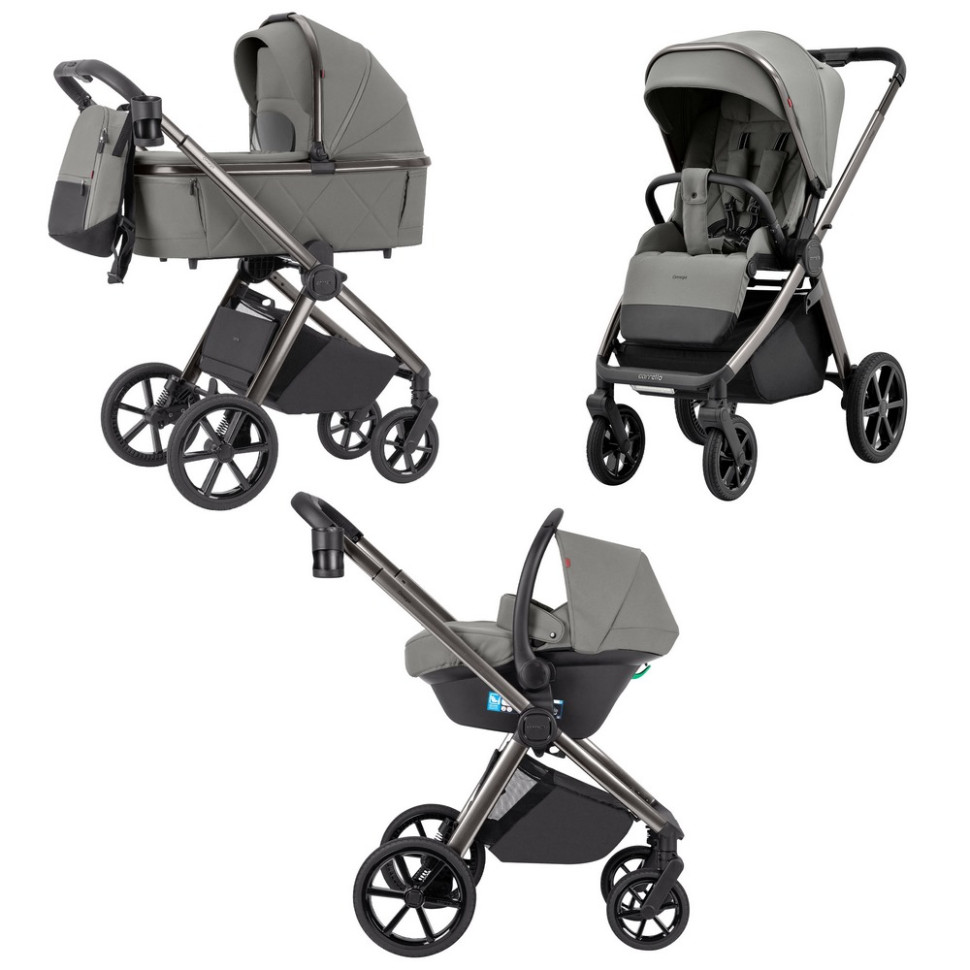 Коляска универсальная 3 в 1 Omega CRL-6535 CARRELLO CRL-6535 Superb Grey