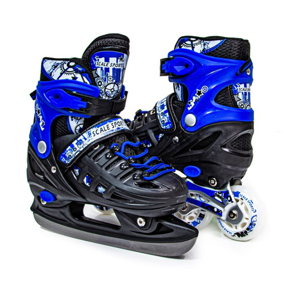 Детский набор ролики-коньки 2 в 1 Scale Sport 806525848 размер 34-37