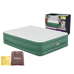 Велюр ліжко Bestway 69646 з вбудованим насосом 203 х 152 х 46 см 