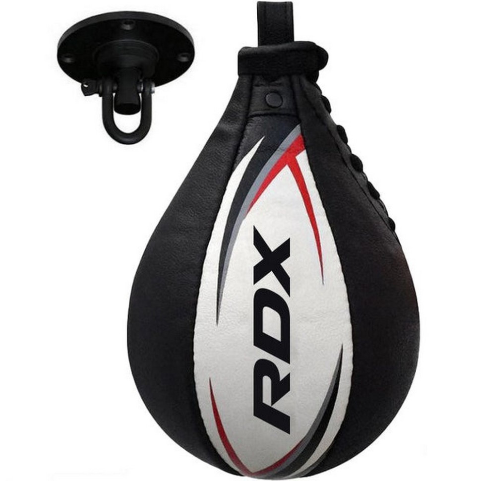 Пневмогруша боксерська 2Y Boxing Speed Ball Leather Multi RDX Inc Limited 2SBL-S2WR, White/Red