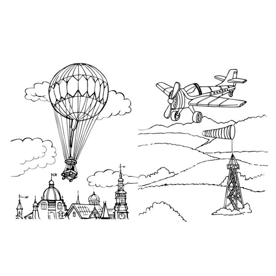 Велика книга розмальовок Транспорт Ранок 1736001, 64 сторінки