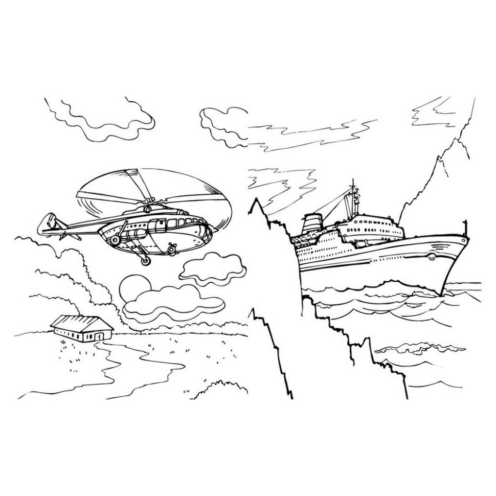 Велика книга розмальовок Транспорт Ранок 1736001, 64 сторінки