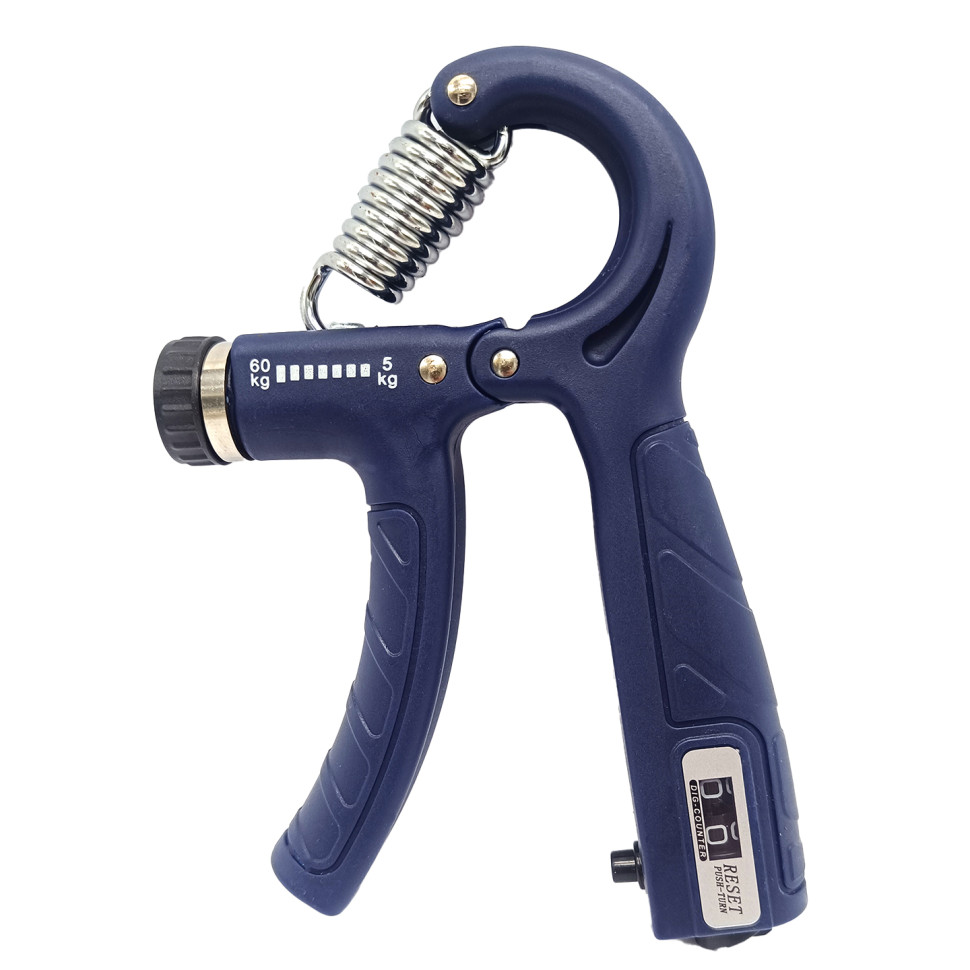 Эспандер кистевой со счетчиком Bambi MS 4122-3(Dark-Blue), нагрузка 5-60 кг