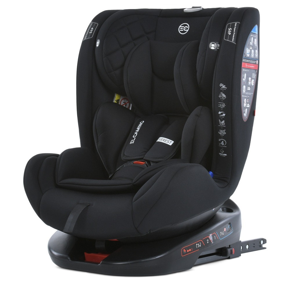 Детское автокресло ME 1114 EVEREST El Camino ME 1114 Black, Black