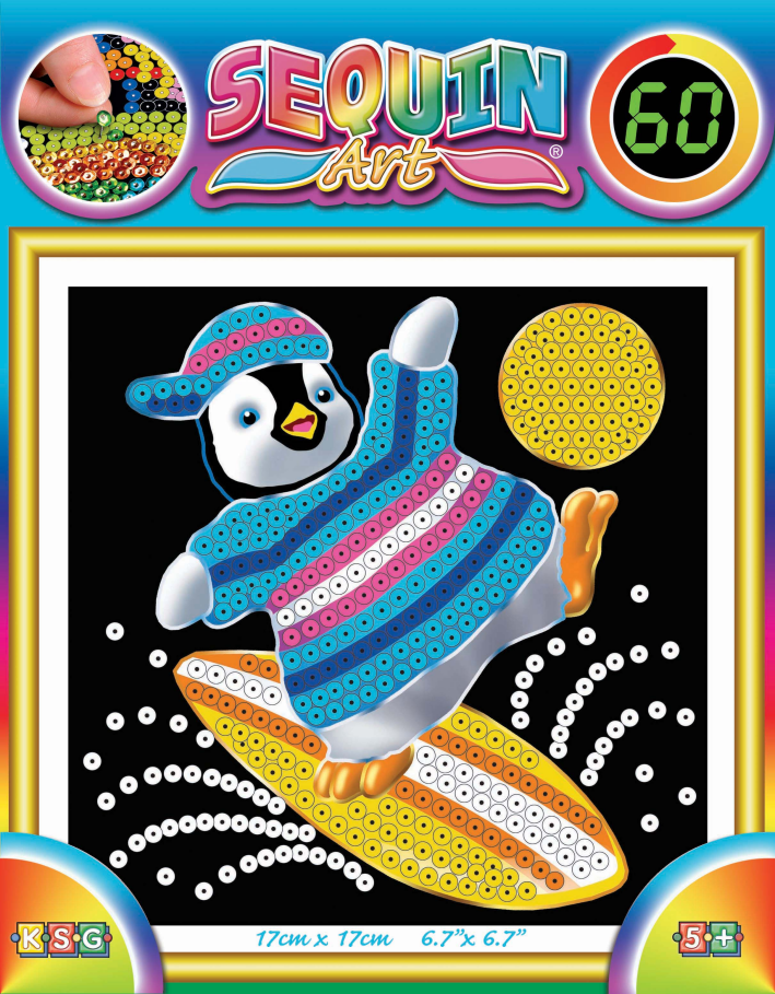 Набор для детского творчетсва Sequin Art 60 Penguin SA1328