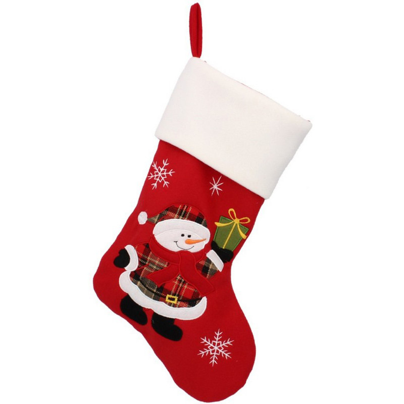 Новорічна декоративна шкарпетка