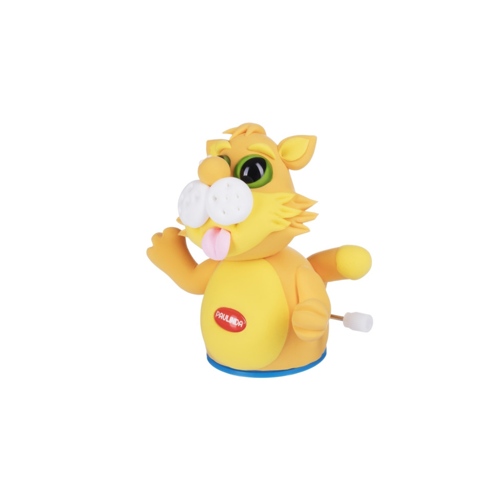 Масса для лепки Paulinda Super Dough Circle Baby Кот заводной механизм, оранжевый PL-081177-4