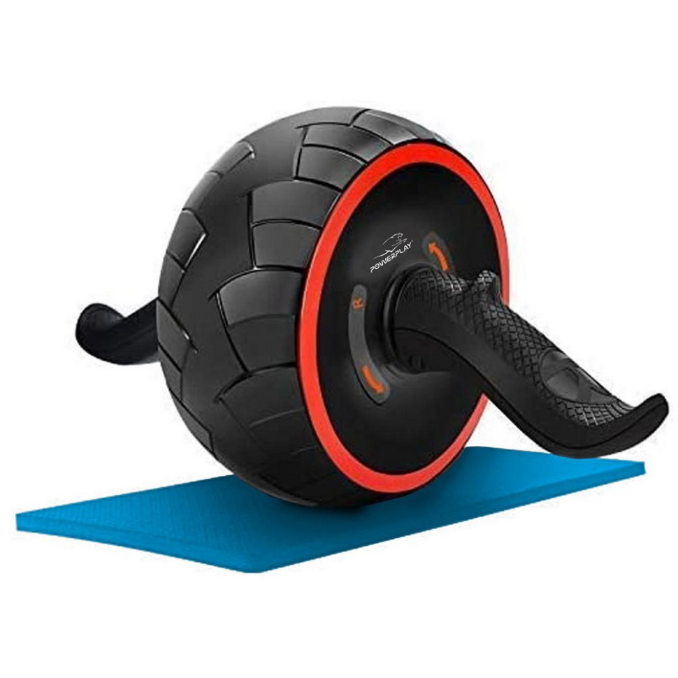 Колесо для пресса AB Wheel Pro PowerPlay PP_4326_Black/Red, с обратным механизмом 