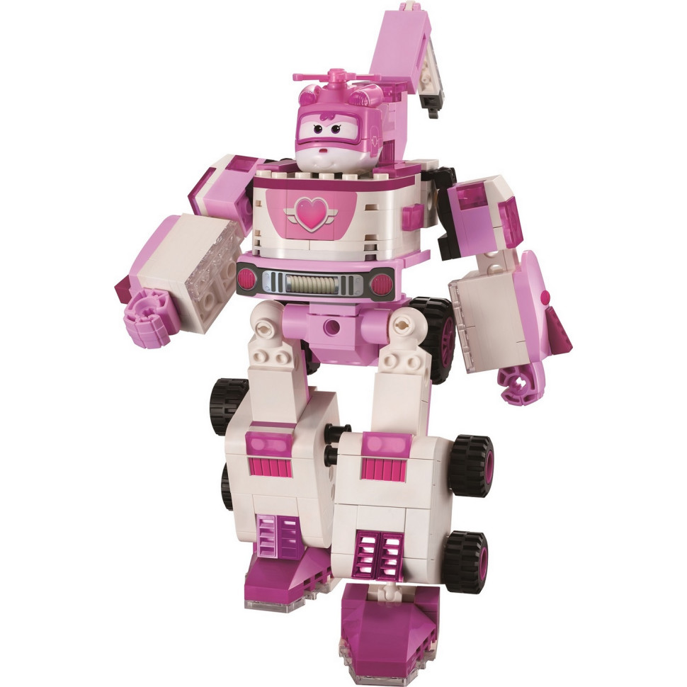 Конструктор-трансформер Super Wings Small Blocks 2-in-1 Buildable Transforming Vehicle Dizzy, Діззі EU385006